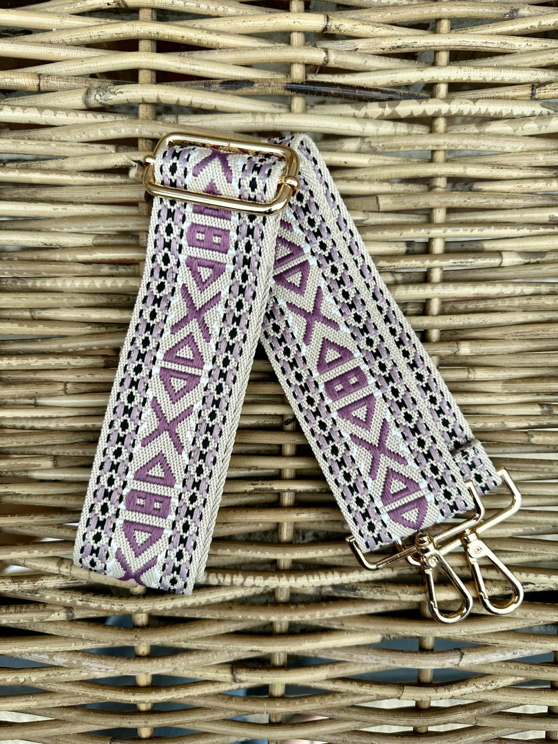 Cheapest 𧨠Turquoise Door Tomball Accessories AHDORNED-TRIANGLE BAG STRAP (CREAM/LAVENDER) β 3 Turquoise Door Tomball Accessories AHDORNED-TRIANGLE BAG STRAP (CREAM/LAVENDER)