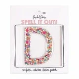 Turquoise Door Tomball CONFETTI STICKER LETTER-D