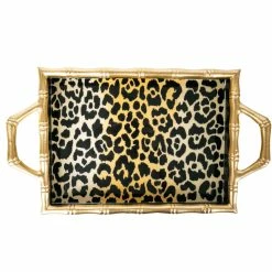 Turquoise Door Tomball LEOPARD SPOTS RECTANGLE TRAY Home