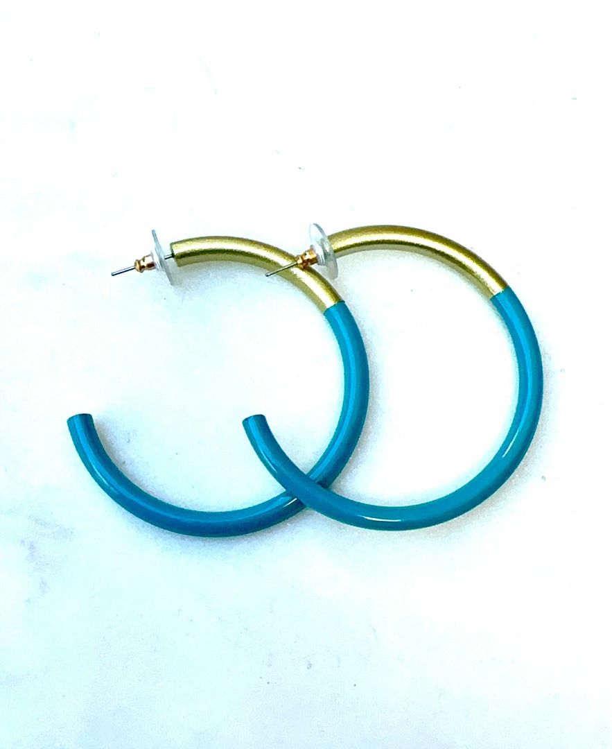 Budget โค๏ธ Turquoise Door Tomball LIZ HOOPS-PEACOCK Jewelry ๐ 3 Turquoise Door Tomball LIZ HOOPS-PEACOCK Jewelry