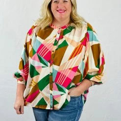 Turquoise Door Tomball Clothing KATHERINE TOP-PLUS