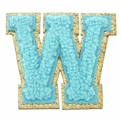 Turquoise Door Tomball Accessories W CHENILLE GLITTER LETTER PATCH