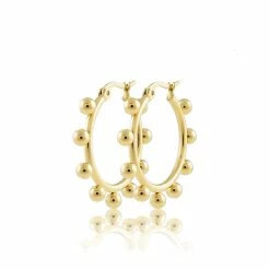 Turquoise Door Tomball Jewelry ERIN STUDDED HOOPS SMALL