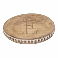 Turquoise Door Tomball Home BEADED ROUND BOARD-"E"