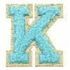 Turquoise Door Tomball Accessories K CHENILLE GLITTER LETTER PATCH