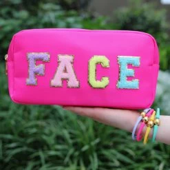 Turquoise Door Tomball V CHENILLE GLITTER LETTER PATCH Accessories