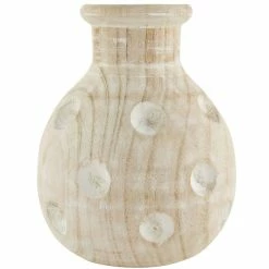 Turquoise Door Tomball LARGE PAULOWNIA DOTTED VASE Fun Gift Ideas