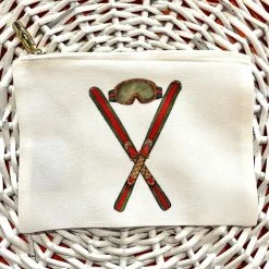 Turquoise Door Tomball FLAT ZIP POUCH-SKIIS