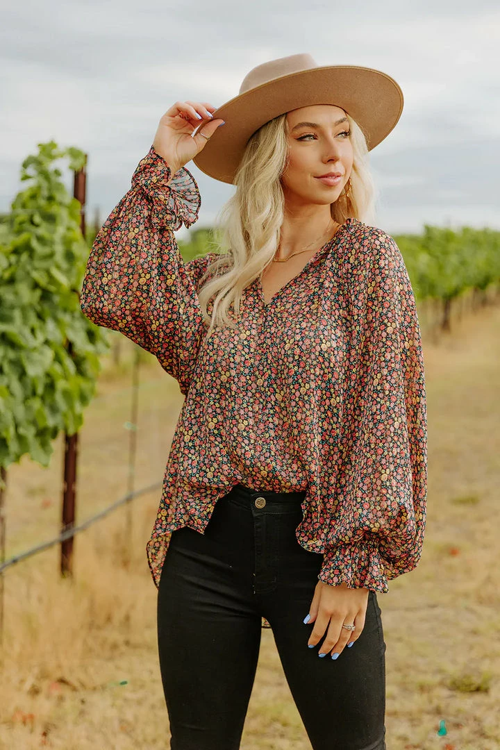 Budget π Turquoise Door Tomball What's New MANDY LONG SLEEVE BLOUSE - COLOR BURST π 3 Turquoise Door Tomball What's New MANDY LONG SLEEVE BLOUSE - COLOR BURST