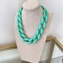 Turquoise Door Tomball TURQUOISE ACRYLIC CHAIN LINK NECKLACES
