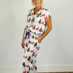 Turquoise Door Tomball What's New ROYAL TARTAN FOREST LUXE SATEEN CAPRI PJ SET