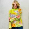 Turquoise Door Tomball MIXED CHECKER SWEATER