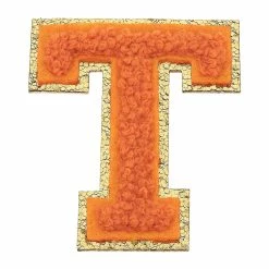 Turquoise Door Tomball T CHENILLE GLITTER LETTER PATCH