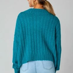 Turquoise Door Tomball What's New HADLEY TEAL SWEATER