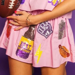 Turquoise Door Tomball PURPLE TIGER SHORTS What's New