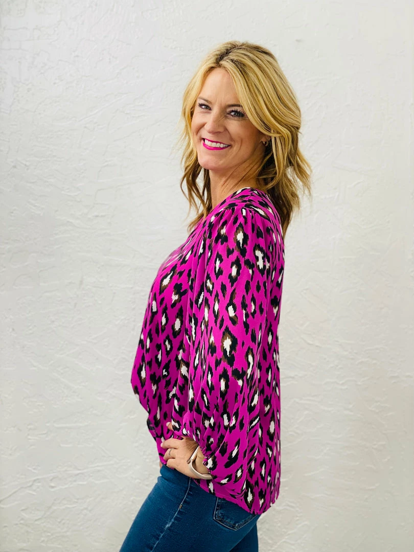 Cheapest ๐ฅฐ Turquoise Door Tomball SONYA ANIMAL PRINT TOP ๐ 4 Turquoise Door Tomball SONYA ANIMAL PRINT TOP