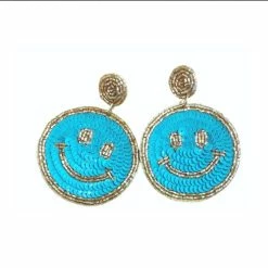Turquoise Door Tomball Jewelry SMILEY FACE TURQUOISE EARRINGS