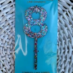 Turquoise Door Tomball CONFETTI CAKE TOPPERS-8