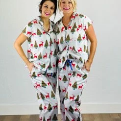 Turquoise Door Tomball What's New ROYAL TARTAN FOREST LUXE SATEEN CAPRI PJ SET