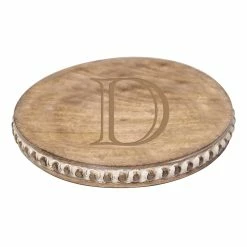 Turquoise Door Tomball Home BEADED ROUND BOARD-"D"