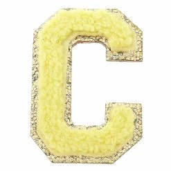 Turquoise Door Tomball C CHENILLE GLITTER LETTER PATCH