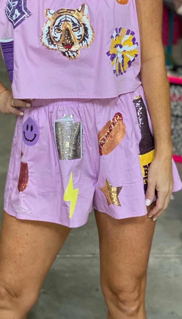 Coupon ๐ Turquoise Door Tomball PURPLE TIGER SHORTS What's New ๐ 3 Turquoise Door Tomball PURPLE TIGER SHORTS What's New