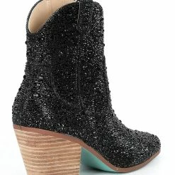 Turquoise Door Tomball DIVA RHINESTONE BOOTIE-BLACK Accessories