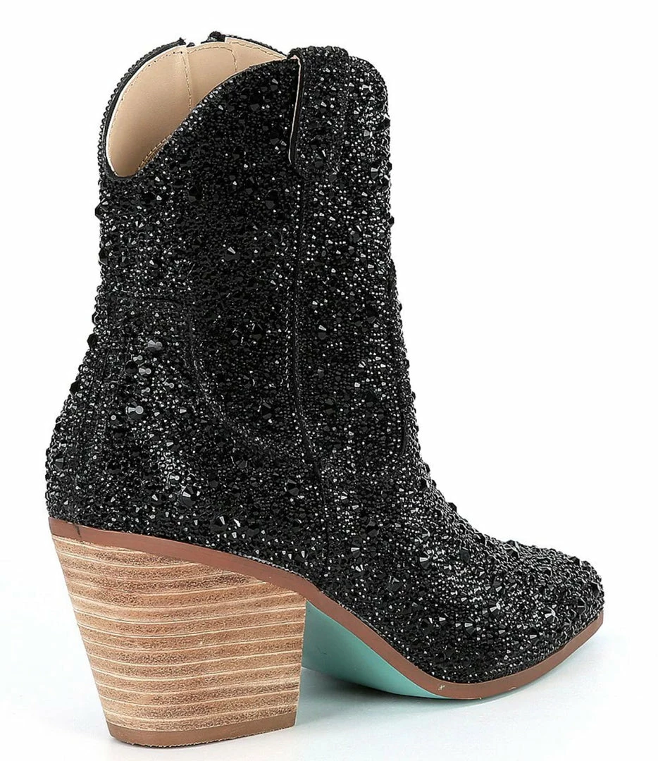 Top 10 ✔️ Turquoise Door Tomball DIVA RHINESTONE BOOTIE-BLACK Accessories 😉 4 Turquoise Door Tomball DIVA RHINESTONE BOOTIE-BLACK Accessories