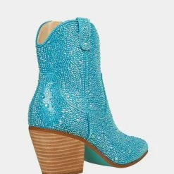 Cheap ✨ Turquoise Door Tomball DIVA RHINESTONE BOOTIE-TURQUOISE Best Sellers ⌛ 9 Turquoise Door Tomball DIVA RHINESTONE BOOTIE-TURQUOISE Best Sellers