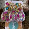 Turquoise Door Tomball Jewelry BEADED BIRTHDAY EARRINGS-60