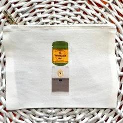 Turquoise Door Tomball Accessories FLAT ZIP POUCH-CHAMPAGNE COOLER