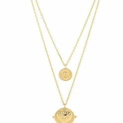 Turquoise Door Tomball GIGI DOUBLE COIN NECKLACE