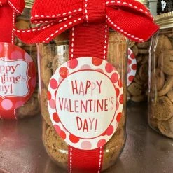 Turquoise Door Tomball CHOCOLATE CHIP COOKIE PINT JAR-WHITE