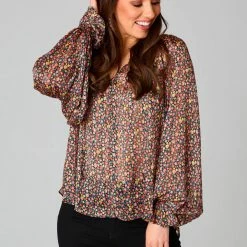 Budget π Turquoise Door Tomball What's New MANDY LONG SLEEVE BLOUSE - COLOR BURST π 9 Turquoise Door Tomball What's New MANDY LONG SLEEVE BLOUSE - COLOR BURST