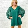 Turquoise Door Tomball EMERALD GLITZY DRESS