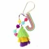 Turquoise Door Tomball Accessories ENAMEL TASSEL KEYCHAIN-J
