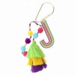 Turquoise Door Tomball Accessories ENAMEL TASSEL KEYCHAIN-J