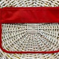 Turquoise Door Tomball CLEAR MAKE UP CASE-RED