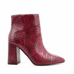 Turquoise Door Tomball VERONICA BOOTIE-WINE SNAKE