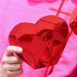 Turquoise Door Tomball Fun Gift Ideas DISCO HEART SIPPER-RED
