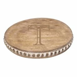 Turquoise Door Tomball BEADED ROUND BOARD-"T" Home