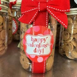 Turquoise Door Tomball Fun Gift Ideas CHOCOLATE CHIP COOKIE PINT JAR-RED