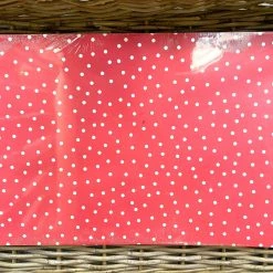 Turquoise Door Tomball RED W/WHITE POLKA DOT PLACEMAT Home