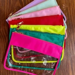 Turquoise Door Tomball Accessories CLEAR MAKE UP CASE-GREEN