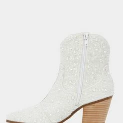 Turquoise Door Tomball DIVA RHINESTONE BOOTIE-PEARL Accessories