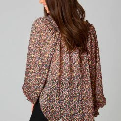 Budget π Turquoise Door Tomball What's New MANDY LONG SLEEVE BLOUSE - COLOR BURST π 8 Turquoise Door Tomball What's New MANDY LONG SLEEVE BLOUSE - COLOR BURST