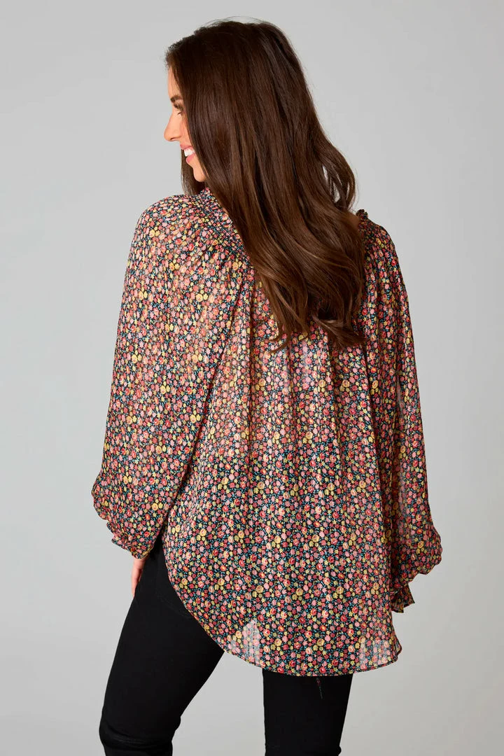 Budget π Turquoise Door Tomball What's New MANDY LONG SLEEVE BLOUSE - COLOR BURST π 5 Turquoise Door Tomball What's New MANDY LONG SLEEVE BLOUSE - COLOR BURST