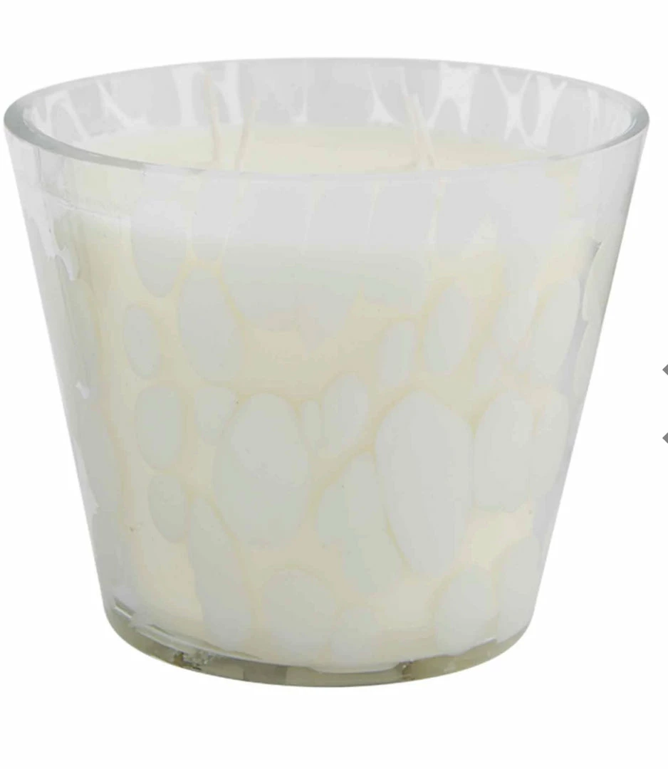 Hot Sale ๐ Turquoise Door Tomball CREAM SCATTERED DOT CANDLE ๐ 3 Turquoise Door Tomball CREAM SCATTERED DOT CANDLE