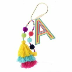 Turquoise Door Tomball ENAMEL TASSEL KEYCHAIN-A Accessories