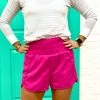 Turquoise Door Tomball ATHLESIURE SHORTS-HOT PINK Bottoms